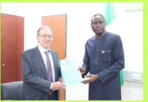 Spanish Ambassador to Nigeria, His Excellency, Juan Ignacio Sell, received from the EFCC Chairman, the proceeds of crime recovered by the EFCC, for a Spanish victim.