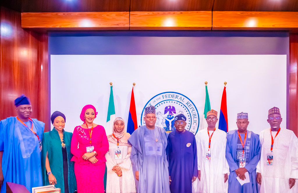 President Tinubu, VP Shettima and the new ministers.jpg