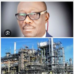 PETROAN President, Billy Gillis-Harry, top and Port Harcourt Refinery.jpg