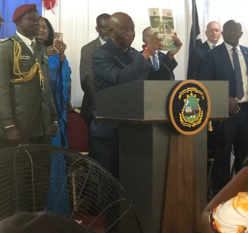 Liberia’s President Boakai launching ARREST Program today in the Port City of Buchanan, Grand Bassa County, Liberia