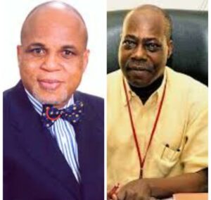 Biodun Shobanjo, left, and Ray Ekpu
