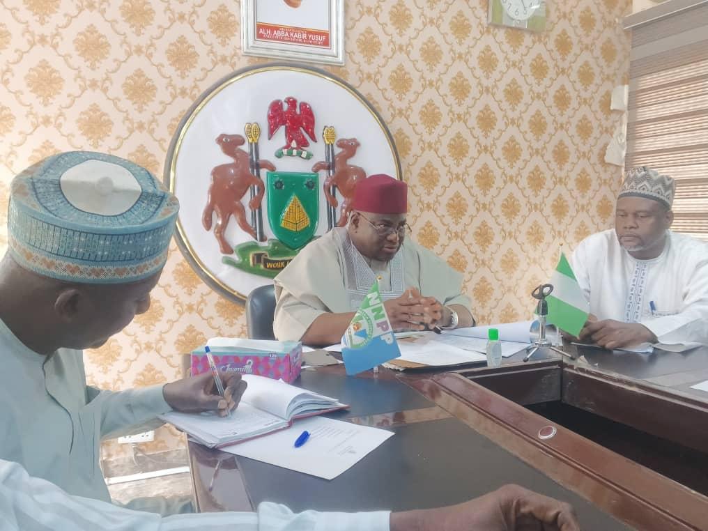 The Commissioner, Comrade Waiya (middle) during one of the meetings.jpg