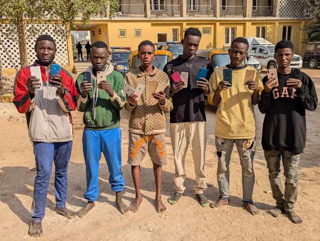 The six Kano mobile phone armed robbery suspects.jpg