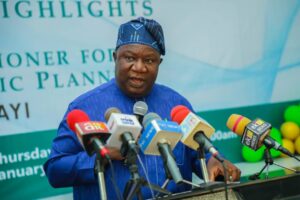 Mr Femi Ajayi, Commissioner for Budget and Economic Planning, presented breakdown and analysis of the budget signed into law by Governor Biodun Oyebanji to the general public at Jibowu Hall, Government House, Ado-Ekiti