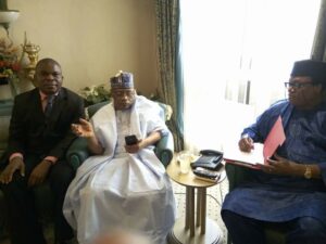 From left, Dr Promise Adiele, IBB, and Prof. Hope Eghagha