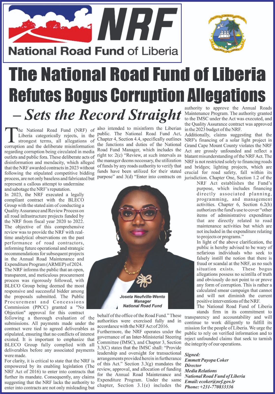 NRF's official statement2