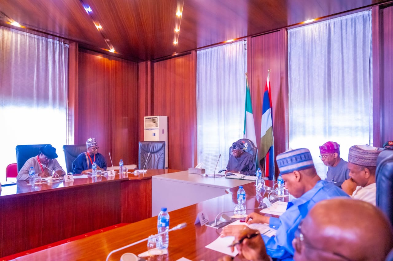 President Tinubu with officials of the National Population Commission