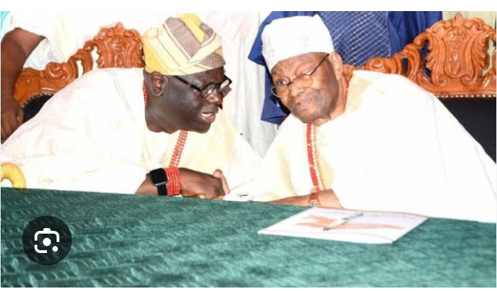 Oba Sikiru Adetona and Oba Adewale Ajayi