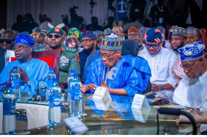 From left: Tinubu, IBB and Obasanjo