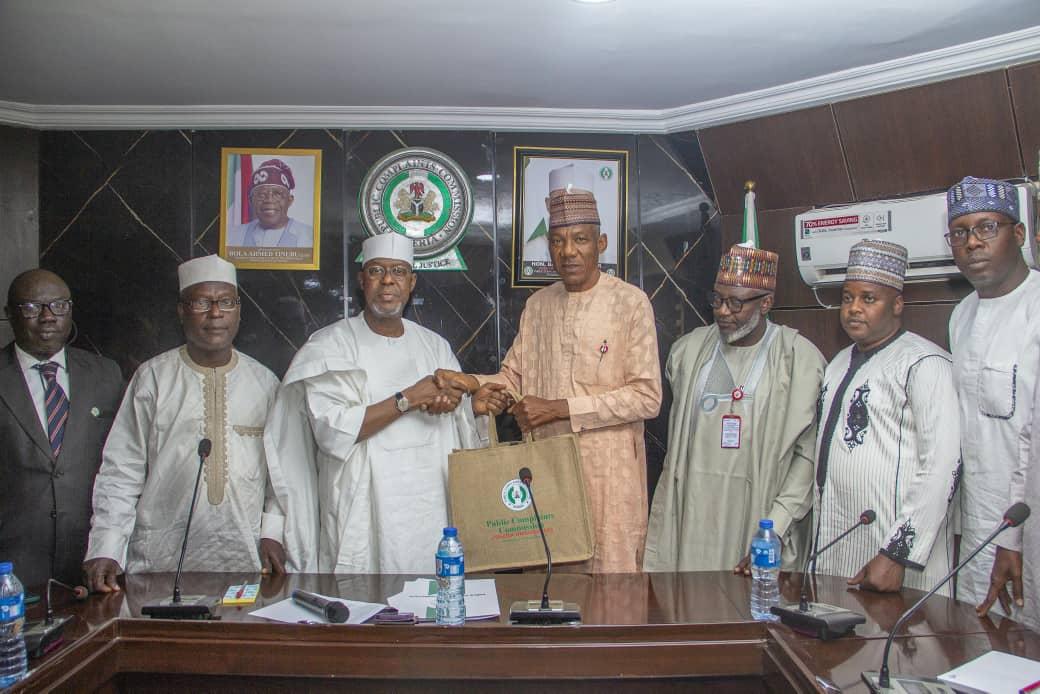 The management team of JG-PCACC and PCC team during the visit in Abuja