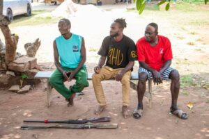 The three kidnap suspects