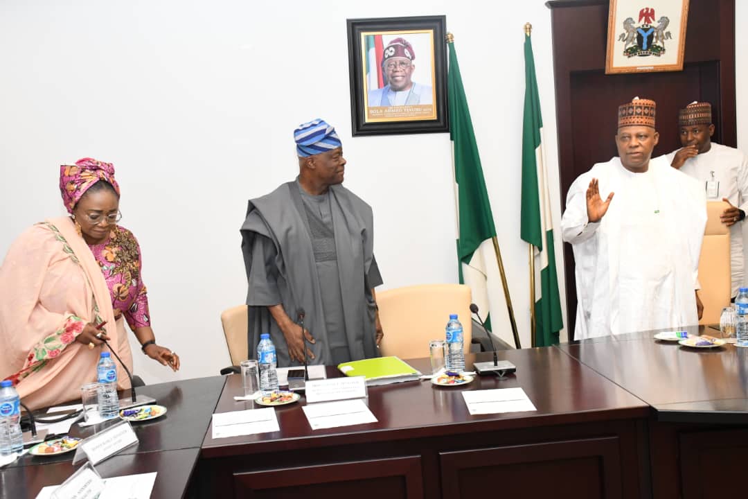 VP Shettima, right, at the meeting