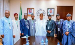 VP Shettima in a meeting with NAHCON officials