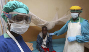 File photo. Treatment for a Lassa Fever patient