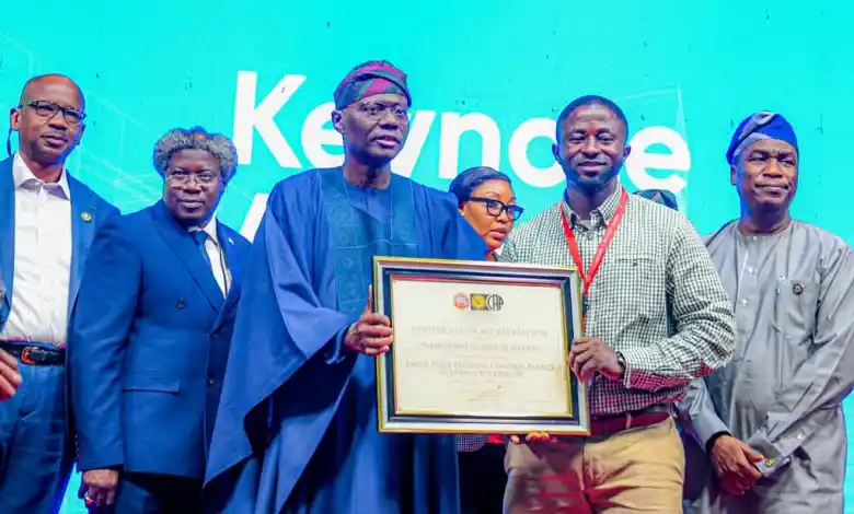 Governor Sanwo-Olu at the launching of the initiative