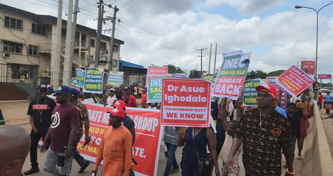 PDP protesters (file photo)