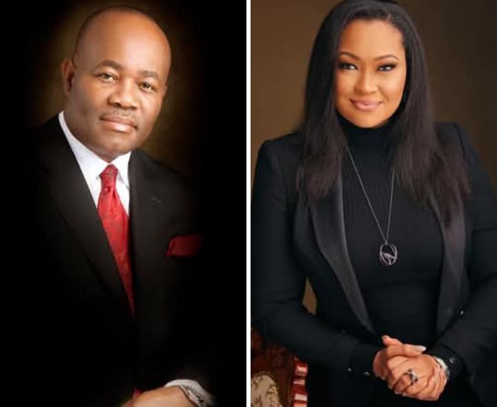 Senate President Godswill Akpabio and Senator Natasha Akpoti-Uduaghan