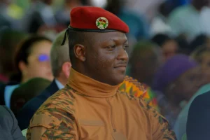Burkina Faso's military leader Ibrahim Traoré attends John Dramani Mahama's swearing-in ceremony for his second term as Ghana's president, in Accra, Ghana, on January 7, 2025. Francis Kokoroko/REUTERS