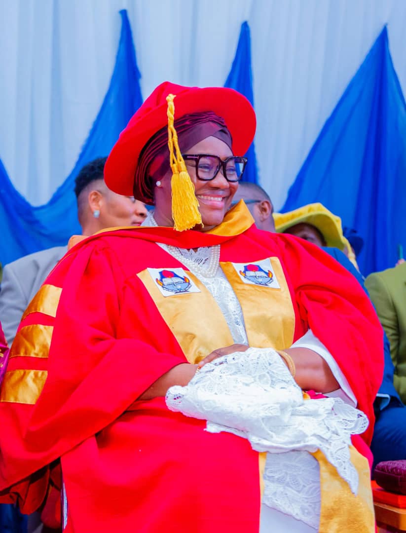 Unoma Akpabio was conferred with an honorary doctorate degree in Education Management by Unical