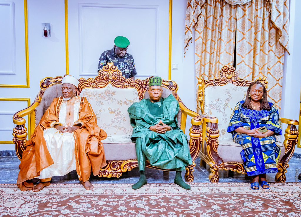 VP Shettima was in Jos to commiserate with Sheikh Jingir over the death of his close associate, Sheikh Saidu Hassan Jingir
