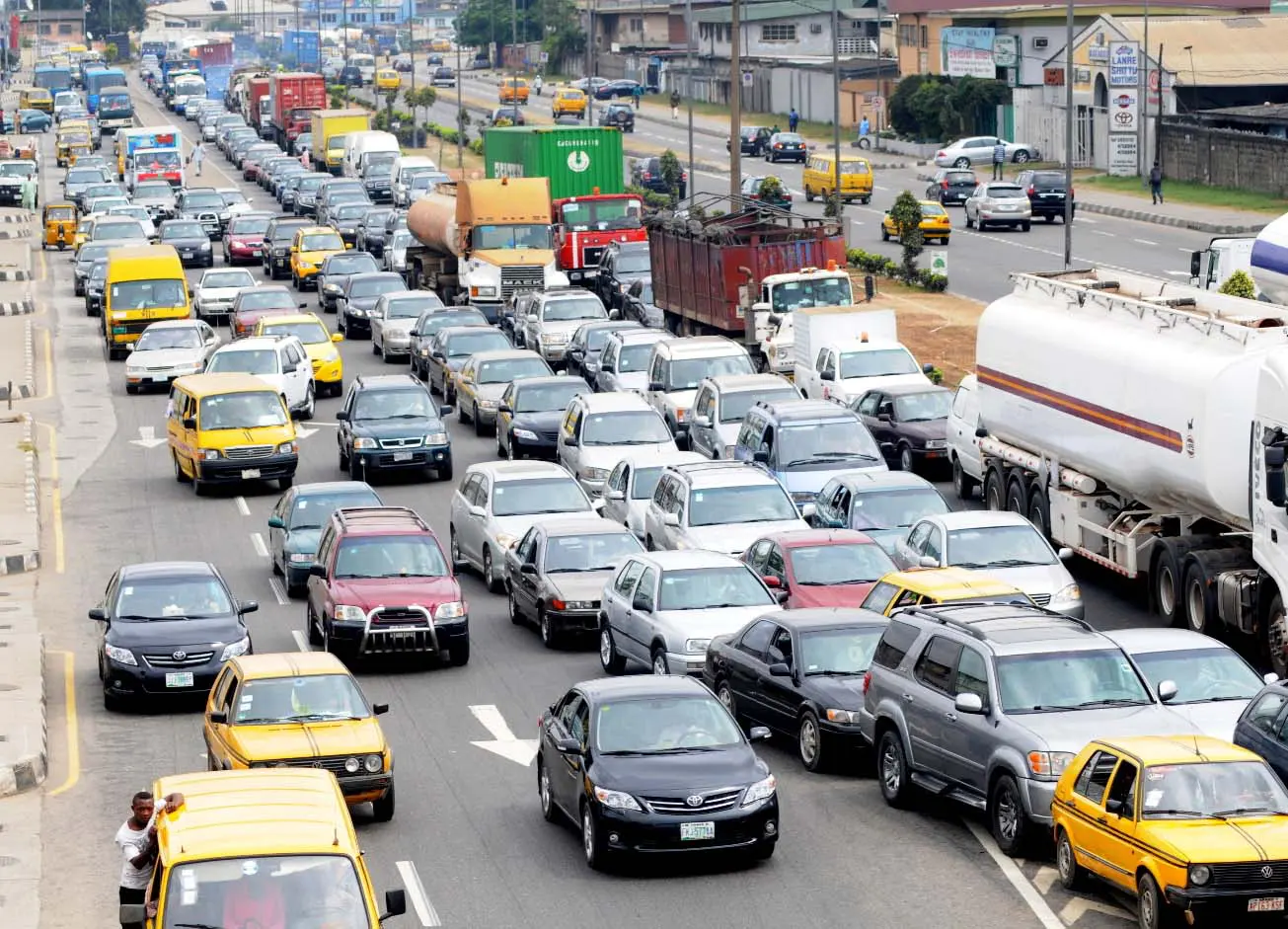 Heavy traffic in Lagos