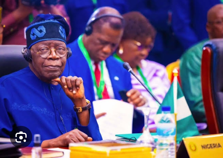 President Bola Tinubu, left