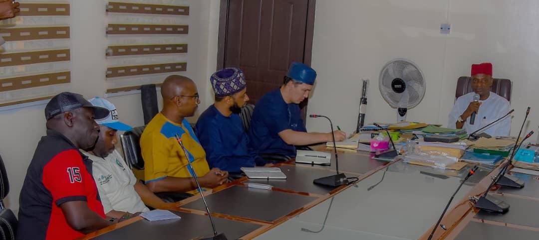 Dr. Danjuma Mahmood, Kano state Commissioner of Agriculture addressing the Mission