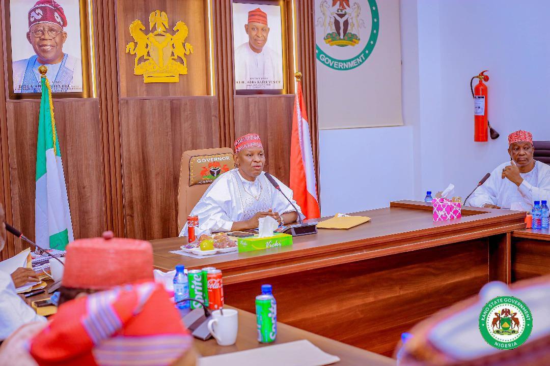 Governor Yusuf and his Deputy during the Council meeting