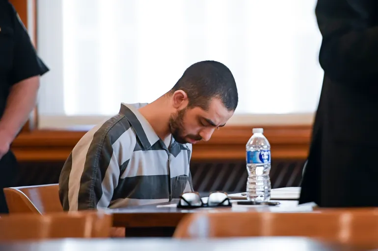 Hadi Matar in court. A Jazeera photo