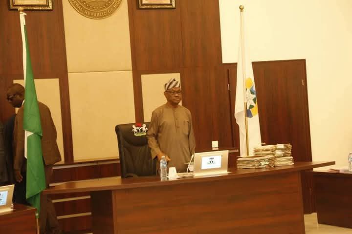 Nyesom Wike in his office