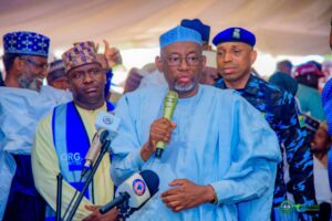 Governor Namadi speaking during the programme