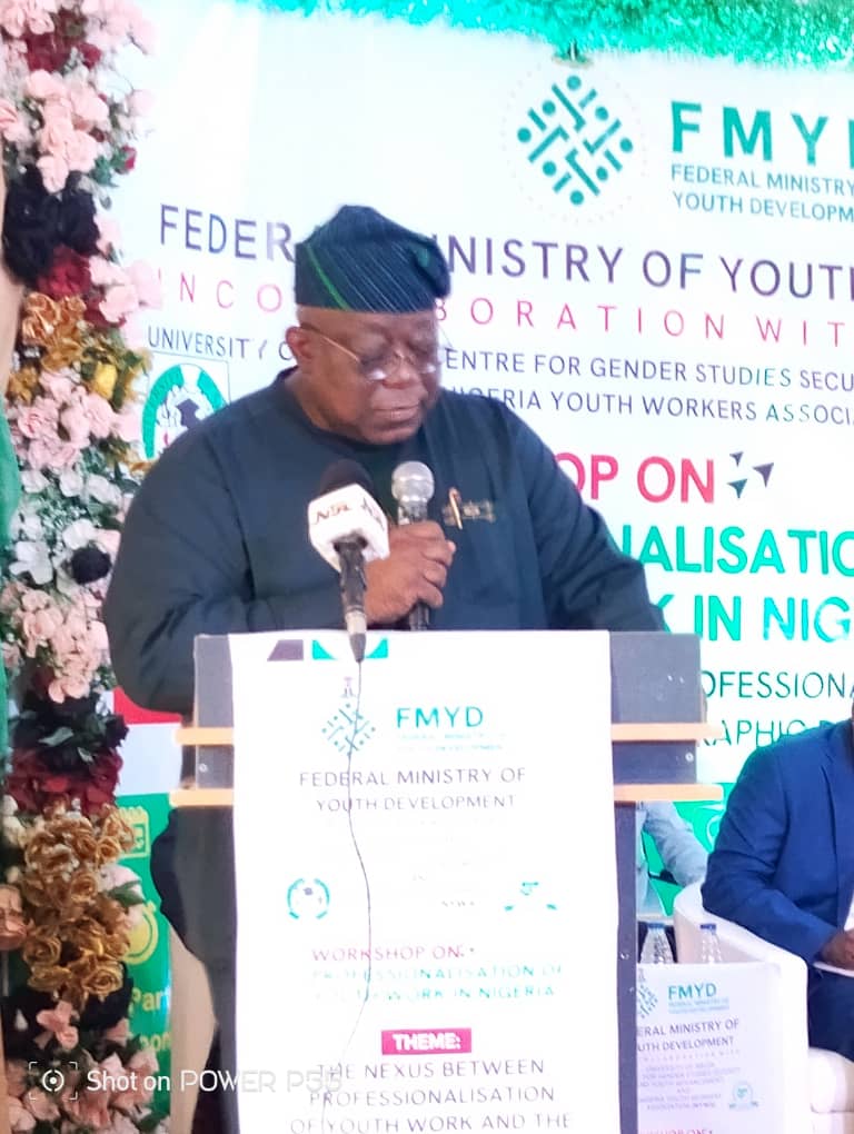 Professor Tunji Olaopa delvering his lecture