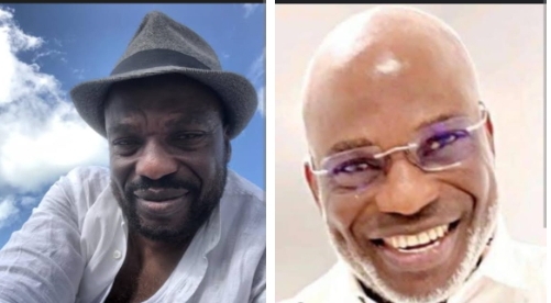 Prof Ojewuyi, left, and Dr Teju Kareem