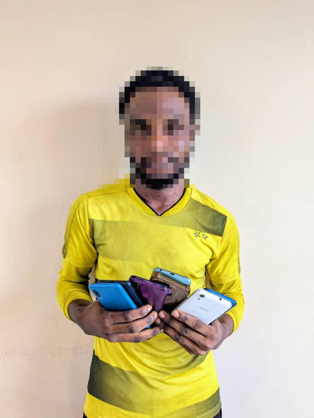 The alleged phone thief