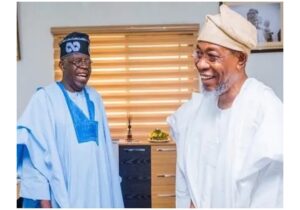 File photo. Asiwaju Bola Tinubu and Rauf Aregbesola: When they were still politically close