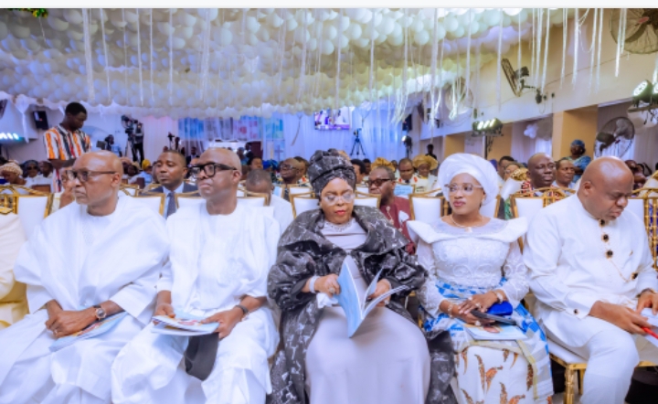 Gov Oyebanji and others at the funeral service