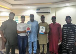 EKSU alumni representatives at APC Hqts, Abuja