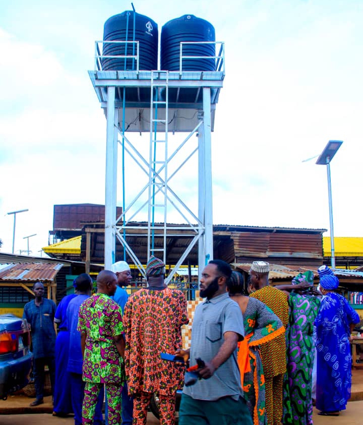 Tinubu's aide ,Kamorudeen Yusuf , Solar-powered borehole,Ado-Odo, Ado-Odo Ota,