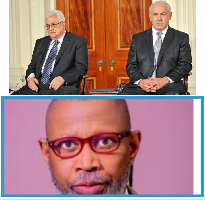 Top photo, Mahmoud Abbas and Benjamin Netanyahu, Bottom photo, Professor Femi Mimiko