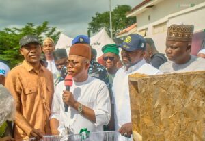 Governor Ododo at the flag-off ceremony