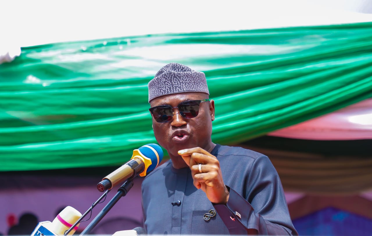 Governor Oyebanji during the official commissioning of the ultra-modern Ekiti Revenue House, in Ado Ekiti