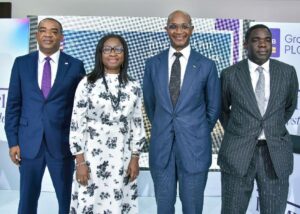 From left: Executive Director/Chief Operating Officer, FCMB Group Plc, Mr. Gbolahan Joshua; Managing Director/Chief Executive Officer, First City Monument Bank, Mrs. Yemisi Edun; Group Chief Executive, FCMB Group Plc, Mr. Ladi Balogun; and Executive Director, Coverage & Investment Banking, FCMB Group Plc, Mr. Femi Badeji.