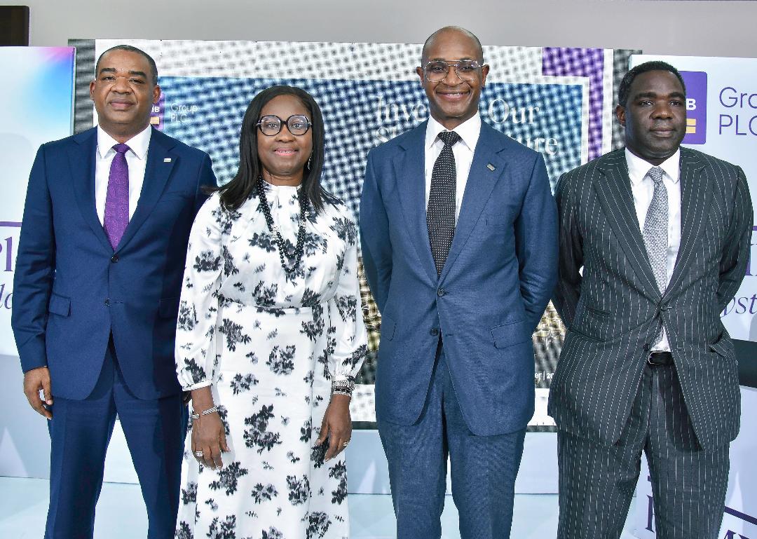 From left: Executive Director/Chief Operating Officer, FCMB Group Plc, Mr. Gbolahan Joshua; Managing Director/Chief Executive Officer, First City Monument Bank, Mrs. Yemisi Edun; Group Chief Executive, FCMB Group Plc, Mr. Ladi Balogun; and Executive Director, Coverage & Investment Banking, FCMB Group Plc, Mr. Femi Badeji.