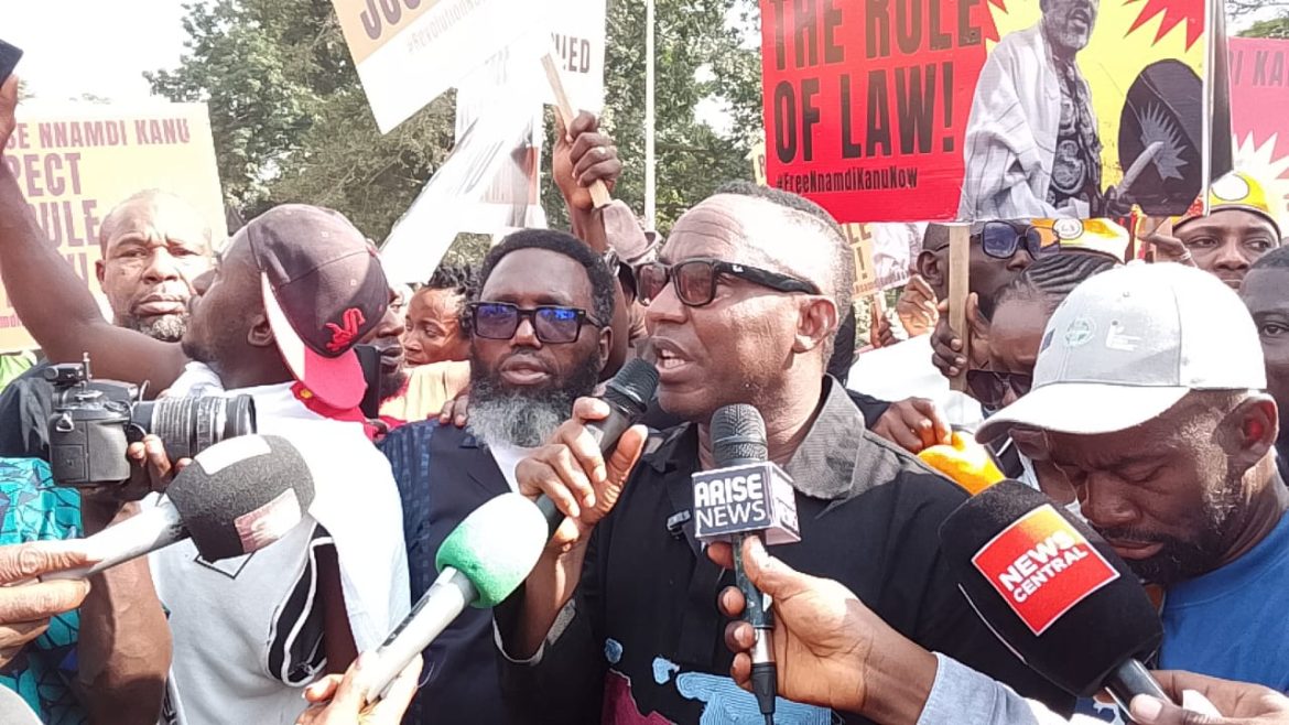 The free Nnamdi Kanu Protest led by Sowore