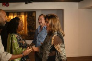 Visitors at the gallery