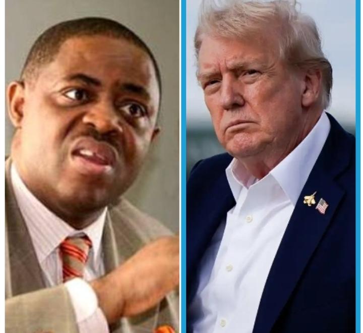 Chief Femi Fani-Kayode, left, and Donald Trump