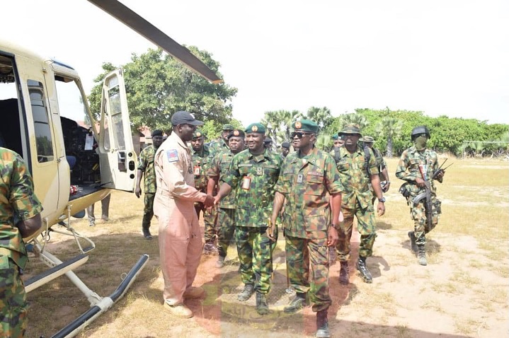 Major General Warrah Idris during the visit