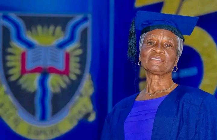 Mrs Kate Bosede Akomolafe on graduation