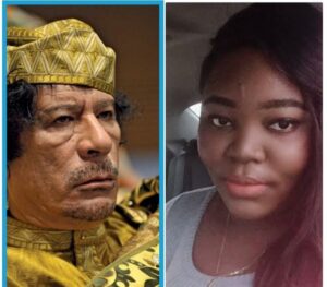 Muammar Gaddafi and Omoh Giwa
