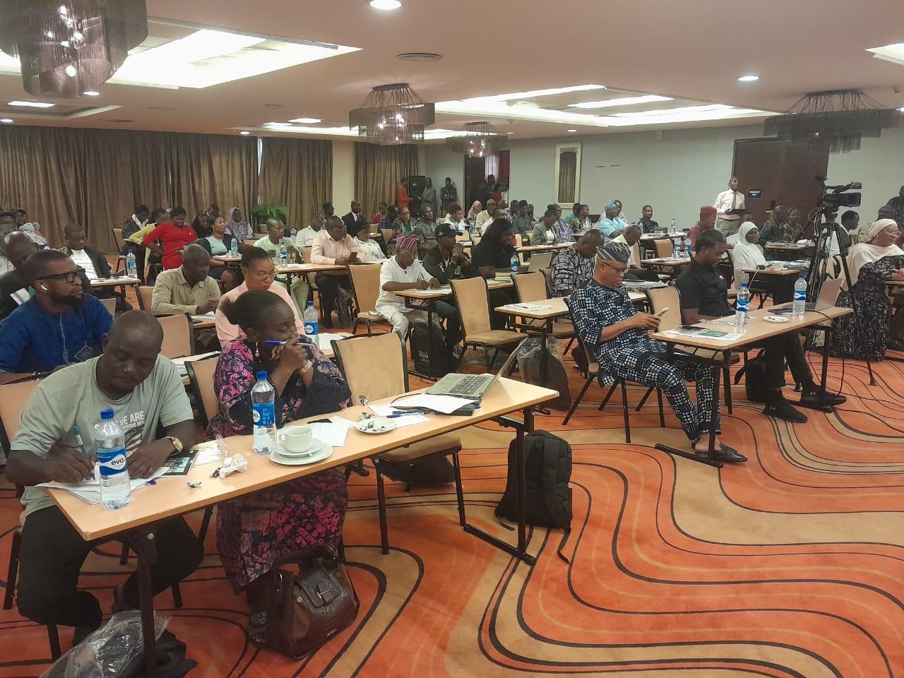 Participants during the training
